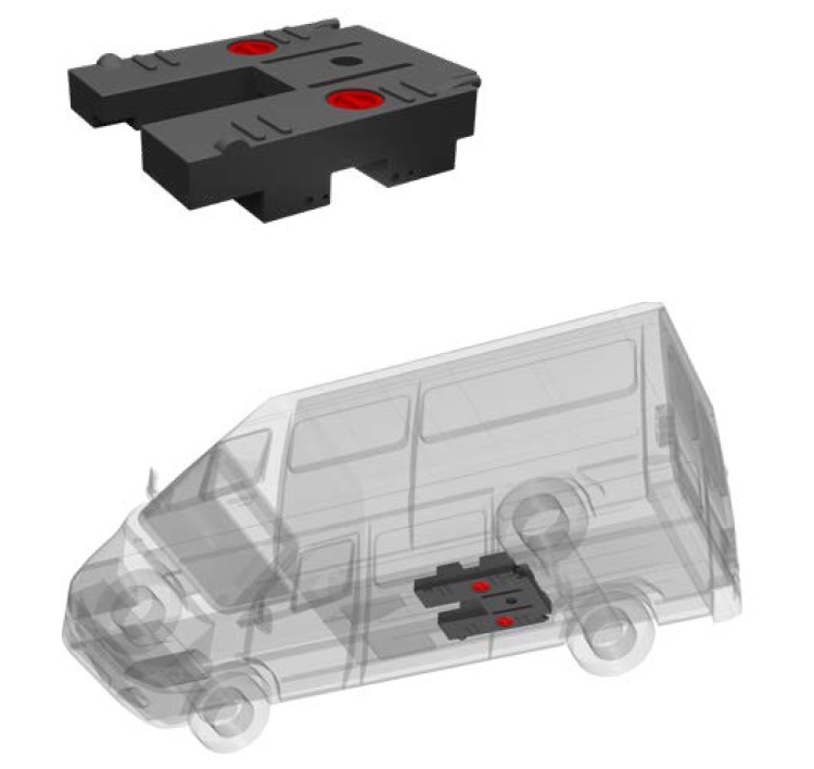 Caravan waste water tanks